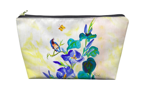 Blue Morning Glories Pouch 8.5x6