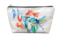 Blue and Green Dragonfly Pouch 8.5x6