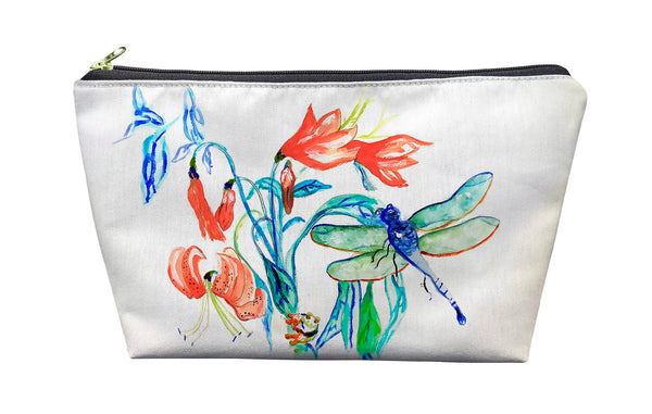 Blue and Green Dragonfly Pouch 8.5x6