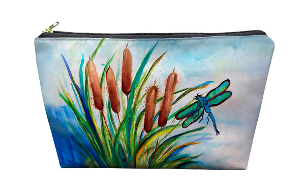 Dragonfly and Cattails Pouch 8.5x6