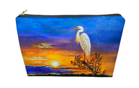 Egret Sunset II Pouch 8.5x6