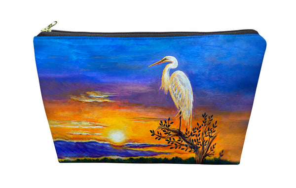 Egret Sunset II Pouch 8.5x6