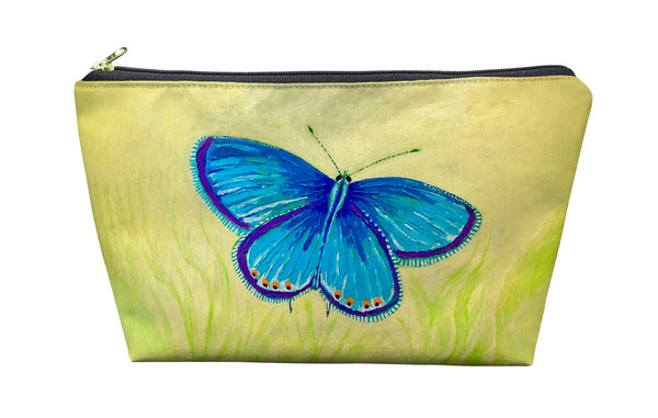 Blue Azure Butterfly Pouch 8.5x6