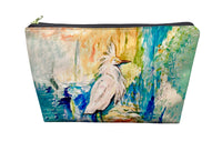 Wild Egret Pouch 8.5x6