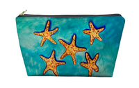 Many Starfish Pouch 8.5x6