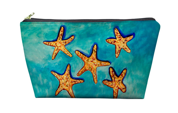 Many Starfish Pouch 8.5x6
