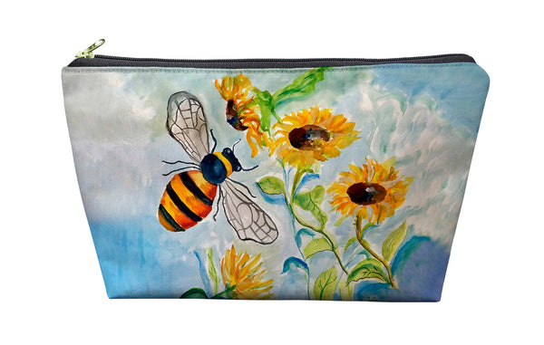 Bee and Leaves Pouch 8.5x6