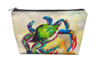 Teal Crab Pouch 8.5x6