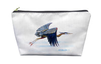 Eddie's Blue Heron Pouch 8.5x6