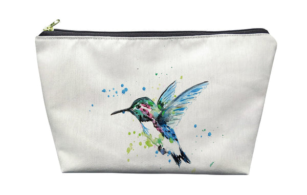 Green Hummingbird Pouch 8.5x6
