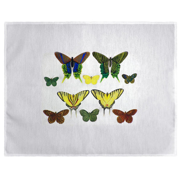 Green Butterflies Place Mat Set of 4