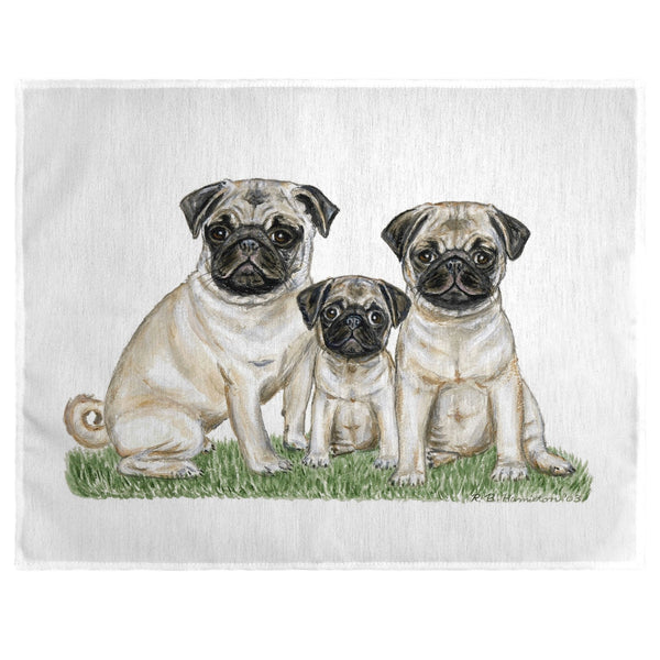 Pugs Dogs Place Mat Set of 4