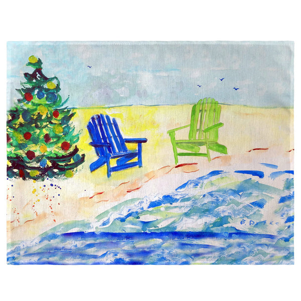 Beach Chair Christmas Place Mat Set of 4