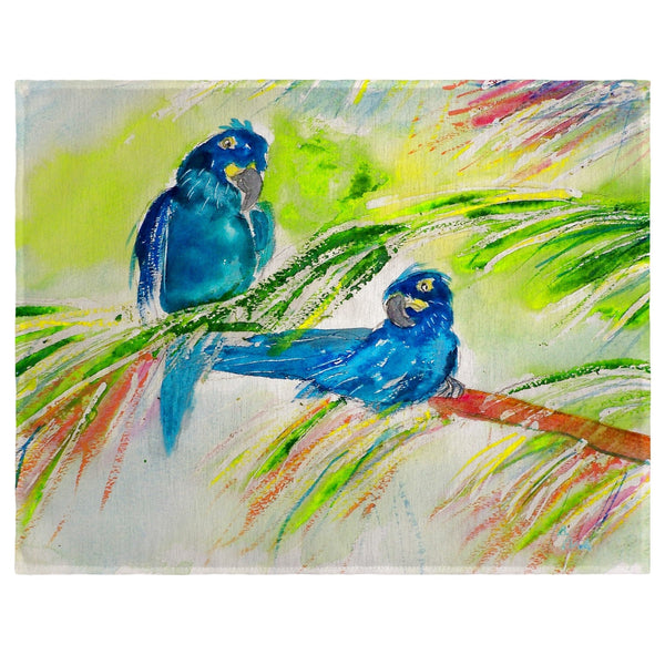 Two Blue Parrots Place Mat Set of 4
