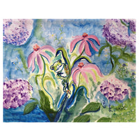 Frog & Pink Flowers Place Mat Set of 4