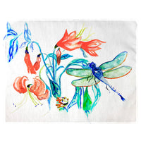 Blue and Green Dragonfly Place Mat Set of 4