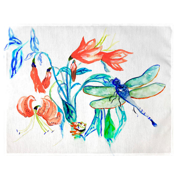 Blue and Green Dragonfly Place Mat Set of 4