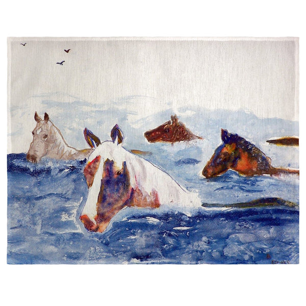 Chincoteague Ponies Indoor/Outdoor Pillow Place Mat Set of 4