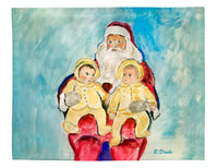 Santa and Twins Place Mat Set of 4