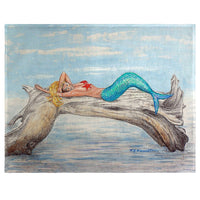 Mermaid on Log Place Mat Set of 4