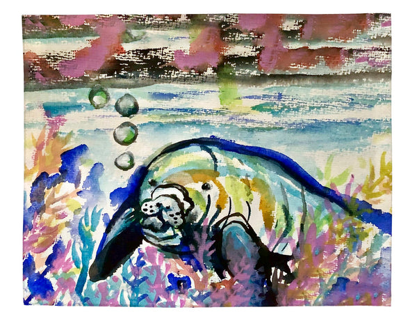Manatee & Bubbles Place Mat Set of 4