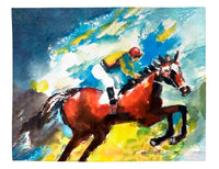 Horse Jumping Place Mat Set of 4