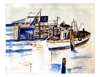 Fishing Boat II Place Mat Set of 4