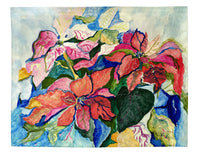 Poinsettias Red and Pink Place Mat Set of 4