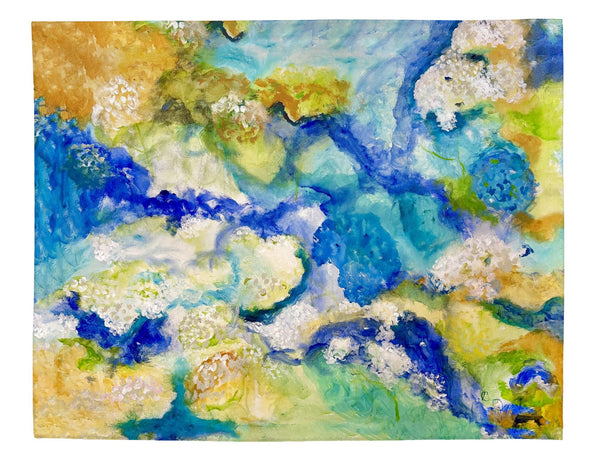 Abstract Hydrangea Place Mat Set of 4