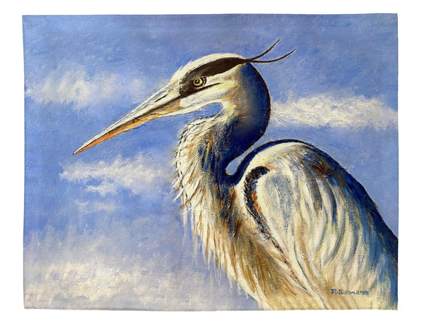 Blue Heron Portrait Place Mat Set of 4