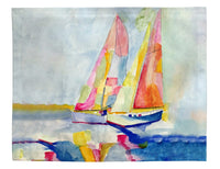 Two Colorful Sailboats Place Mat Set of 4