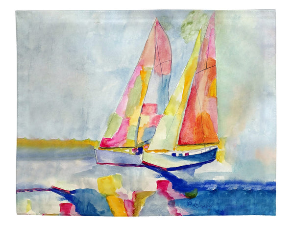 Two Colorful Sailboats Place Mat Set of 4