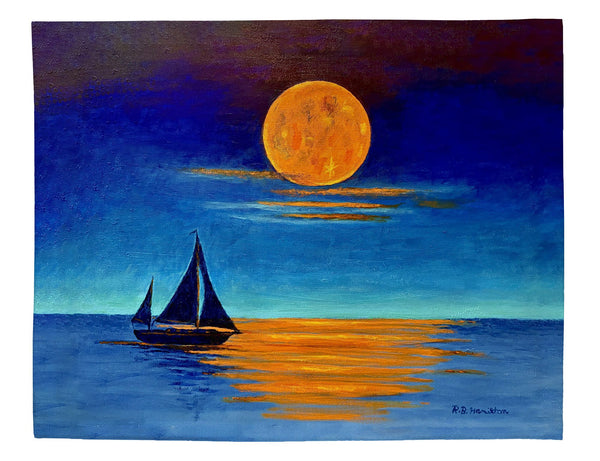 Moon Light Sailing Place Mat Set of 4