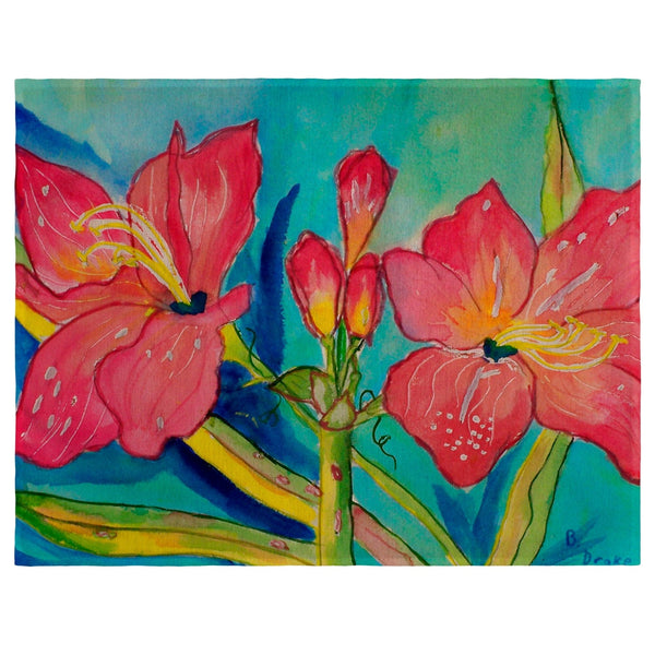 Pink Amaryllis Place Mat Set of 4