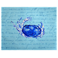 Blue Script Crab Place Mat Set of 4