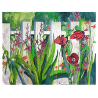 Fence and Flowers Place Mat Set of 4