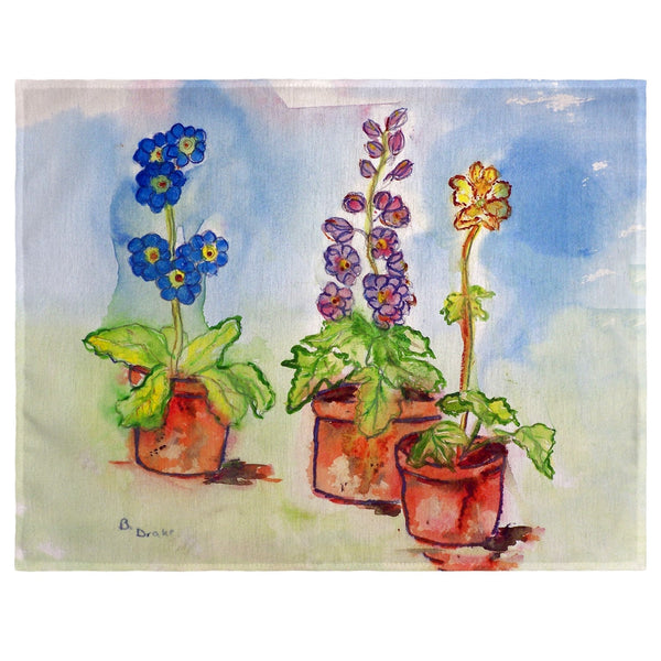 Potted Flowers Place Mat Set of 4