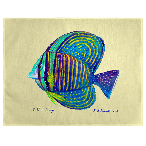 Sailfin Tang - Yellow Place Mat Set of 4