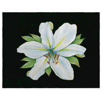 Casablanca Lily - Black Background Place Mat Set of 4