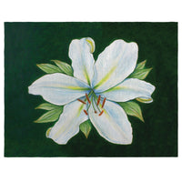 Casablanca Lily - Green Background Place Mat Set of 4