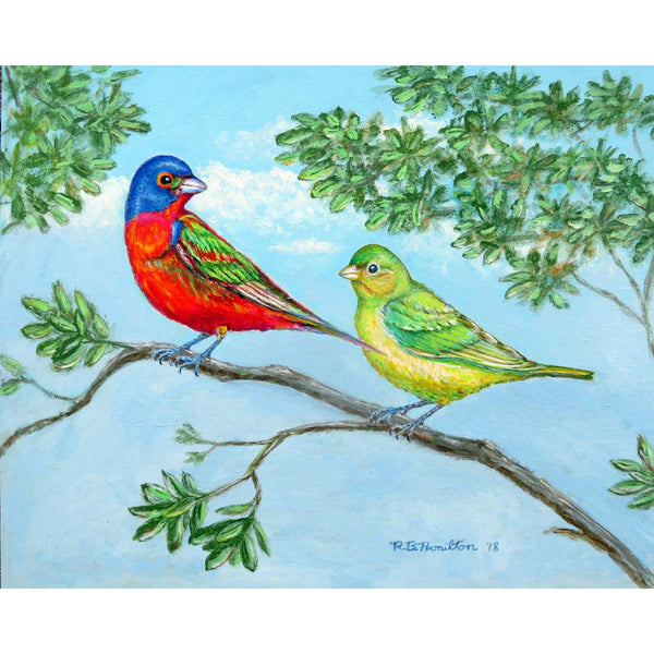 Pair of Buntings Place Mat Set of 4