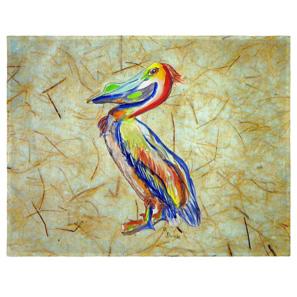 Sylvester Pelican on Rice Place Mat Set of 4