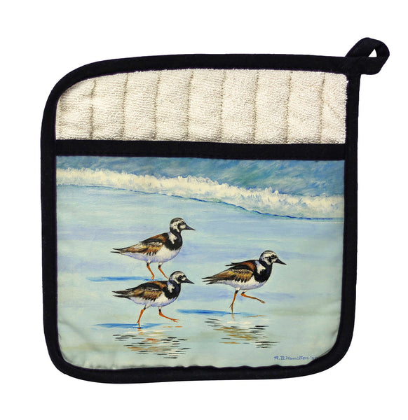 Ruddy Turnstones Pot Holder