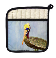 Pelican Portrait Pot Holder