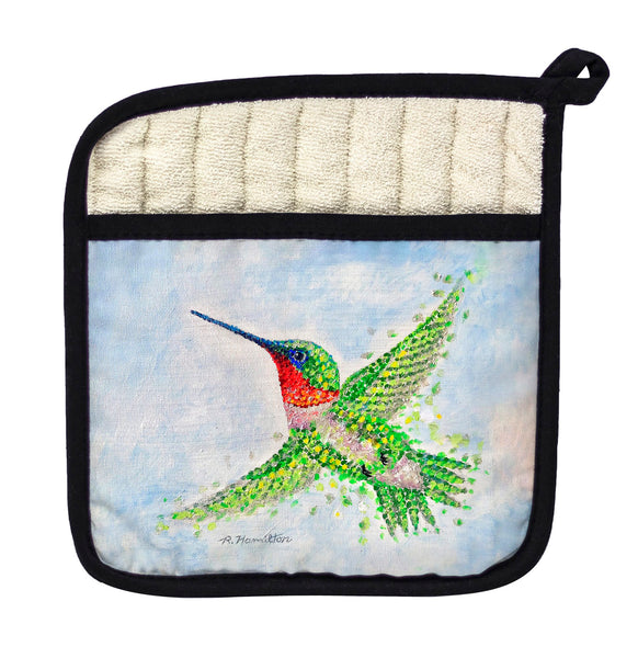 Hummingbird Flight Pot Holder