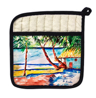 Palms and Cottage Pot Holder