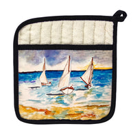 Three Sailboats Pot Holder