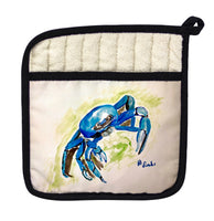 Blue Land Crab Pot Holder