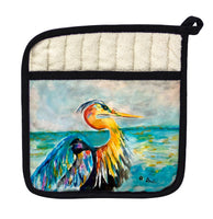 Blue Heron Colors Pot Holder