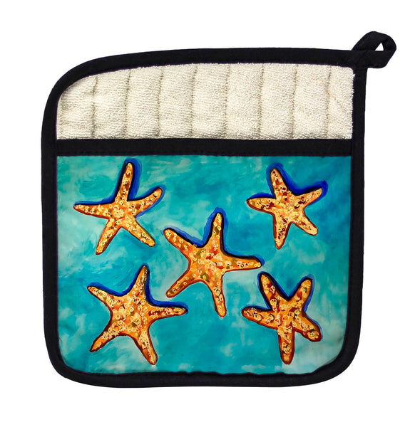 Many Starfish Pot Holder